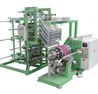 Spring turn up building machine